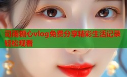 司雨糖心vlog免费分享精彩生活记录轻松观看