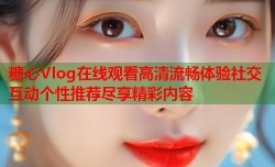 糖心Vlog在线观看高清流畅体验社交互动个性推荐尽享精彩内容