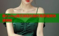 糖心vlog网页版轻松制作高质视频快速吸粉