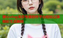 糖心vlog演员专属创作平台轻松记录精彩生活瞬间