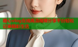 糖心vlog在线高清视频分享平台轻松记录精彩生活