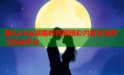 糖心vlog湖南教育网精彩内容在线学习互动平台