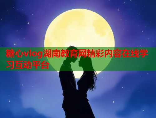 糖心vlog湖南教育网精彩内容在线学习互动平台  第1张
