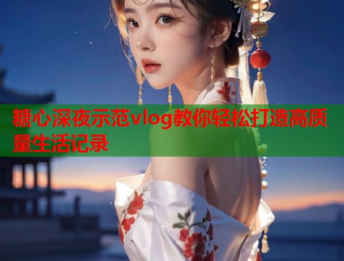 糖心深夜示范vlog教你轻松打造高质量生活记录  第1张