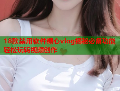 18款禁用软件糖心vlog揭秘必备功能轻松玩转视频创作  第1张