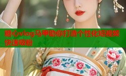 糖心vlog马甲助你打造个性化短视频快速吸粉