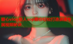 糖心vlog粉人sop教你轻松打造浪漫专属视频秘诀