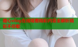 糖心vlog在线观看精彩内容全解析精彩不停歇