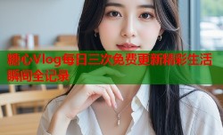 糖心Vlog每日三次免费更新精彩生活瞬间全记录