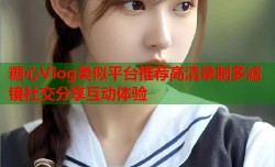 糖心Vlog类似平台推荐高清录制多滤镜社交分享互动体验
