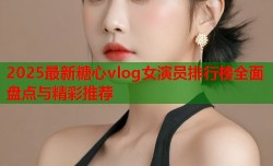 2025最新糖心vlog女演员排行榜全面盘点与精彩推荐