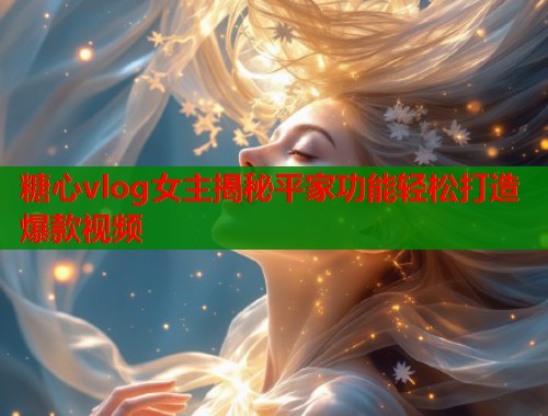 糖心vlog女主揭秘平家功能轻松打造爆款视频  第1张