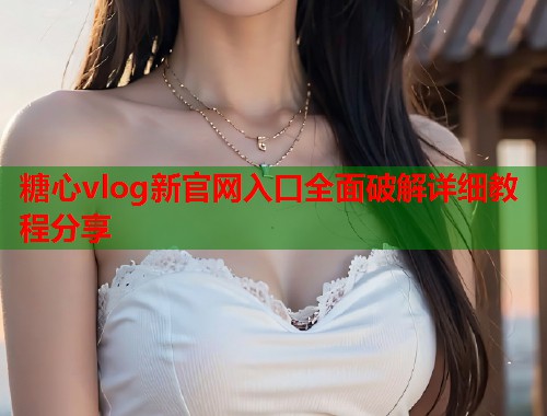 糖心vlog新官网入口全面破解详细教程分享  第1张