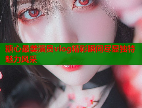 糖心最美演员vlog精彩瞬间尽显独特魅力风采  第1张